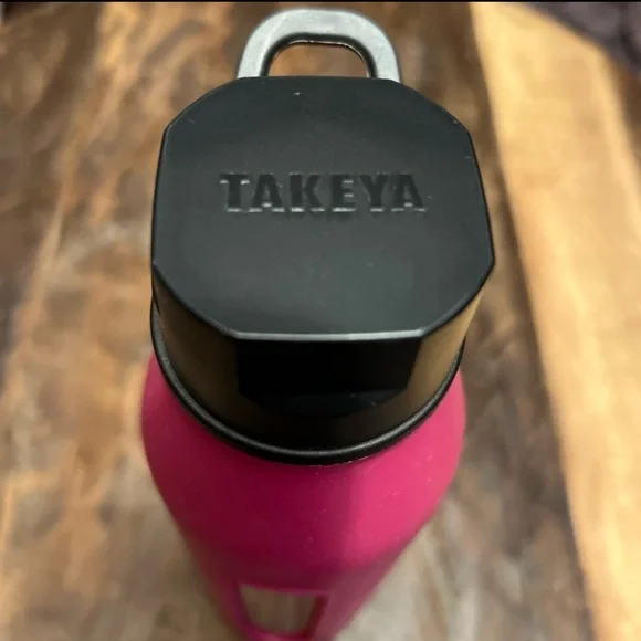 Takeya Glass Water Bottle with Silicone Sleeve, PINK HYDRATION TUMBLER - Picture 3 of 7